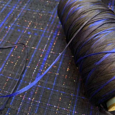 【リボン織×MIZEN】アシンメトリックプリーツコート レディス 絹紐織　「勝」