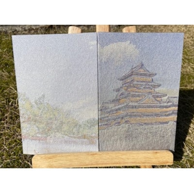 御城印帳(松本城)【金糸使用】