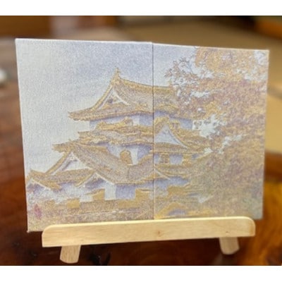 御城印帳(彦根城・『紅葉』) 【金糸使用】