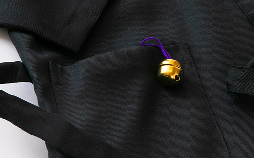 【丹後シルク】ベビー作務衣(黒パジャマ)　1歳～2歳向け　シルク100% 【高島屋選定品】