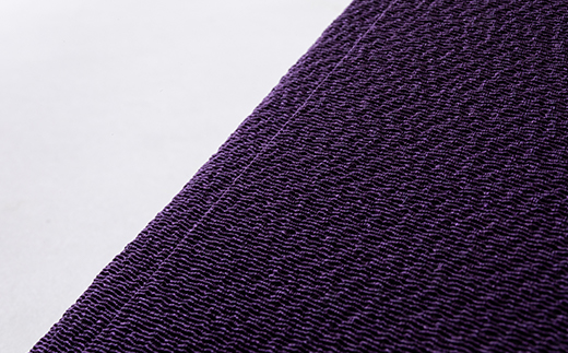 正絹縮緬金封ふくさ (紫)1枚　表生地はシルク100%丹後ちりめん　冠婚葬祭に便利な日本製袱紗