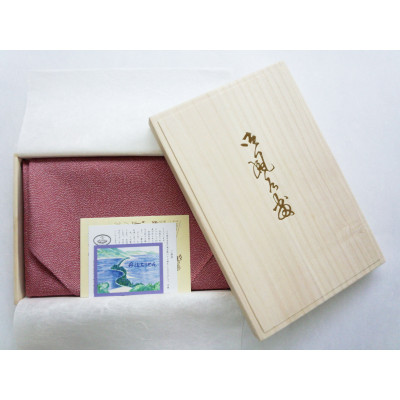 友禅風呂敷 鮫小紋(薄蘇枋/深川鼠) 1枚