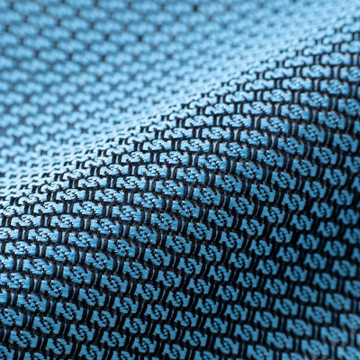 【手織りネクタイ】サックスブルー ガルザタイ kuskafabric 丹後の絹織物【高島屋選定品】