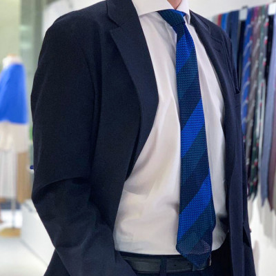 【手織りネクタイ】エグゼクティブガルザタイNo.8 kuskafabric 京都・丹後のシルク織物