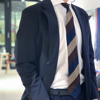 【手織りネクタイ】エグゼクティブガルザタイNo.4 kuskafabric 京都・丹後のシルク織物