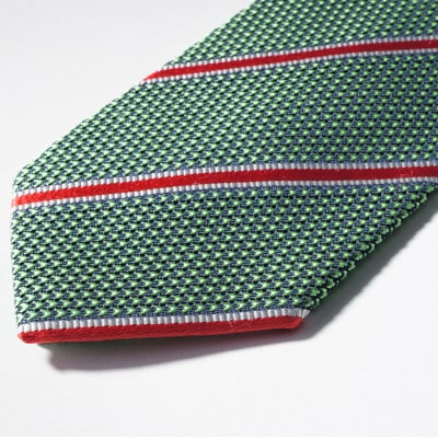 シルク100%　たけとらのフレスコネクタイ　グリーン　ふるさと納税限定　プレゼント・父の日にも