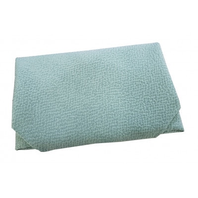 正絹ちりめん台付ふくさ(水色)　シルク100%　冠婚葬祭に便利な日本製袱紗　結婚式、法事・葬式に