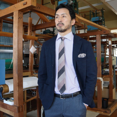 【手織りネクタイ】エグゼクティブガルザタイNo.11 kuskafabric 京都・丹後のシルク織物