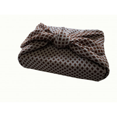 正絹ちりめん友禅風呂敷 マチルダ 茶