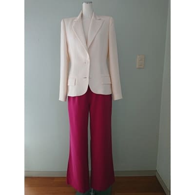 シルクパンツ　ピンク　丹後シルク