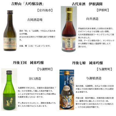 海の京都 12蔵元 厳選の小瓶飲み比べセット