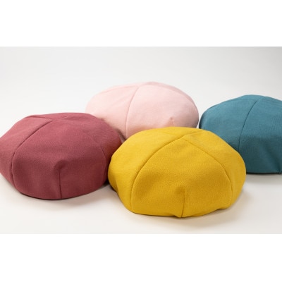 アピアランスケアベレー帽(丹後ちりめん)【たんぽぽ】