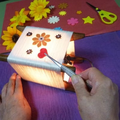 糸巻きランプ作り体験ペアチケット1枚 京都府与謝野町 広瀬創作工芸