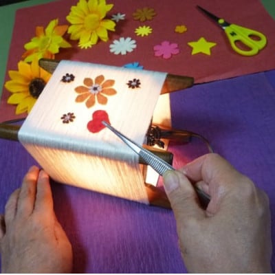 和紙ランプ作り体験ペアチケット1枚 京都府与謝野町 広瀬創作工芸