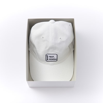 京都の伝統織物を使った丹後ちりめんキャップ ホワイト