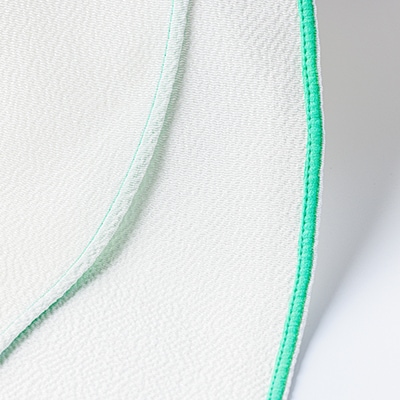 丹後ちりめん「ちりめん美人」シルクボディタオル グリーン　肌に優しいシルク100%　京都与謝野町より