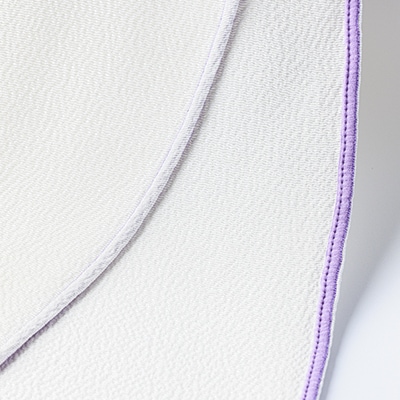 丹後ちりめん「ちりめん美人」シルクボディタオル パープル　肌に優しいシルク100%　京都与謝野町より