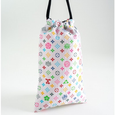 御朱印帳袋(御城印帳袋)　モノグラム柄(ホワイトバージョン)