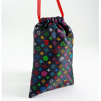 御朱印帳袋(御城印帳袋)　モノグラム柄(ブラックバージョン)