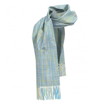 【リボン織×MIZEN】フリンジスカーフ 絹紐織　「昇」