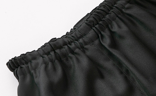 【丹後シルク】ベビー作務衣(黒パジャマ)　1歳～2歳向け　シルク100% 【高島屋選定品】