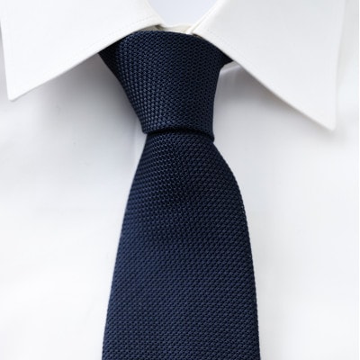 シルク100%　たけとらのフレスコネクタイ　紺・無地　ふるさと納税限定商品　プレゼント・父の日にも