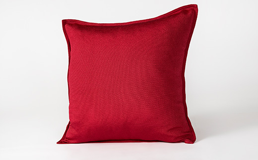 洗える丹後ちりめん「ちりめん美人」シルククッションカバー(レッド)