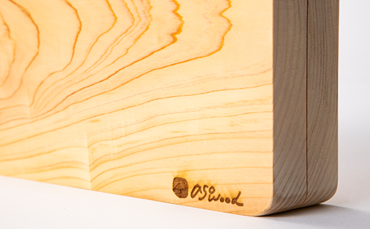 天然ヒノキ使用　立体フォトフレーム　縦15cm×横11cm×奥行3.7cm