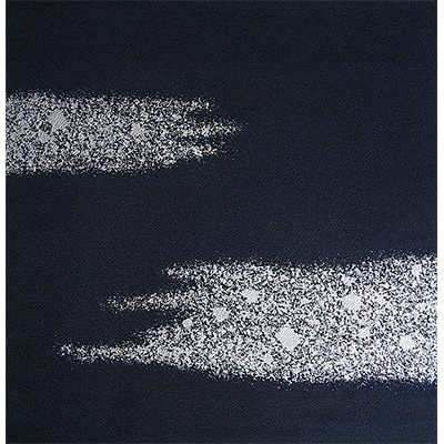 友禅風呂敷　雲霞(紺地に銀)1枚