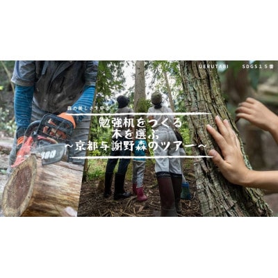 森の美しさを守る　勉強机やテーブルをつくる木を選ぶ～与謝野森のツアー～　海の京都で自然を学ぶ旅