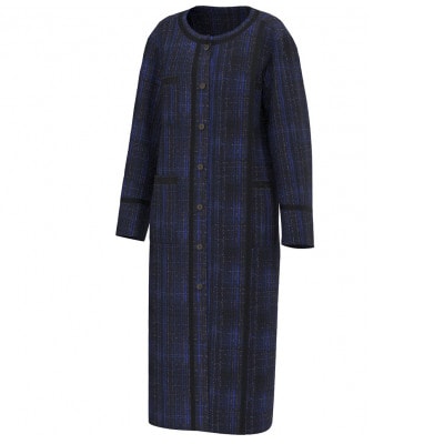 【リボン織×MIZEN】アシンメトリックプリーツコート レディス 絹紐織　「勝」