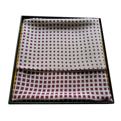 正絹ちりめん友禅風呂敷　マチルダ　紫