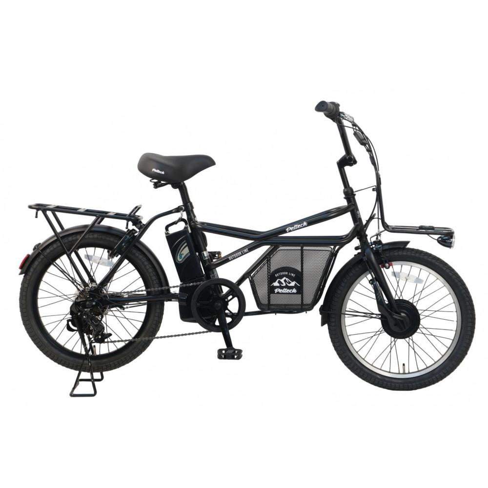 【100％完成納品】ノーパンクGRC-515L 電動アシストeカーゴバイク 20インチ 外装7段 【マットブラック】＊販売証明書付き