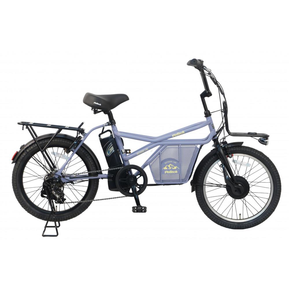 【100％完成納品】ノーパンクGRC-515L 電動アシストeカーゴバイク 20インチ 外装7段 【マットグレー】＊販売証明書付き