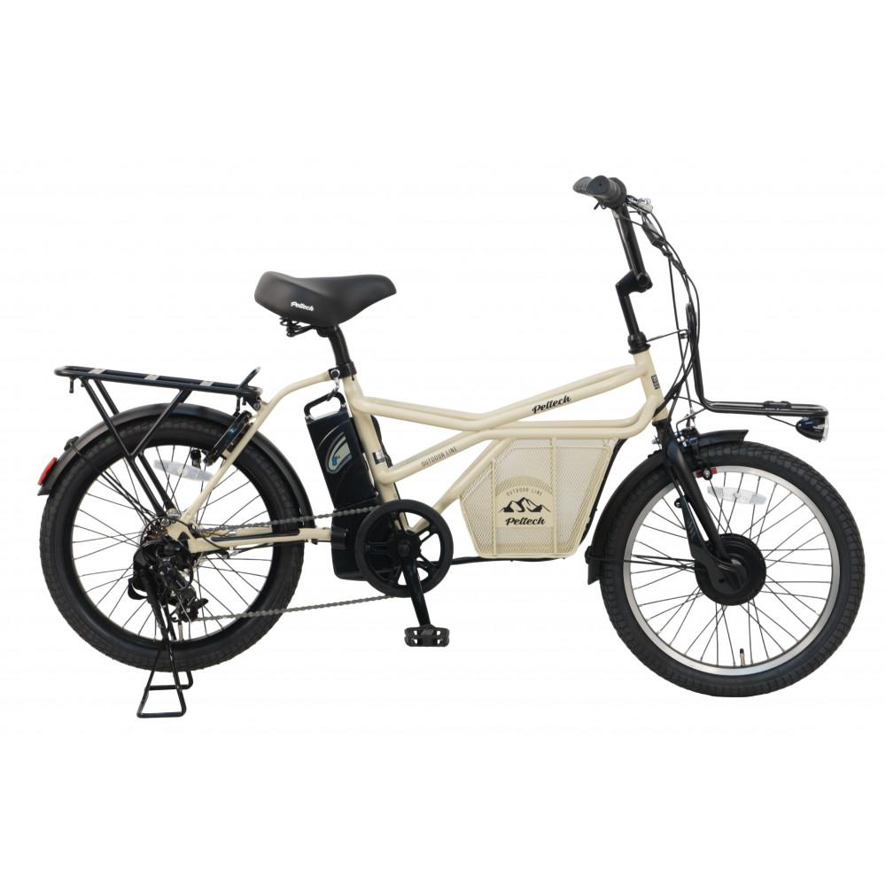 【100％完成納品】ノーパンクGRC-515L 電動アシストeカーゴバイク 20インチ 外装7段 【マットベージュ】＊販売証明書付き