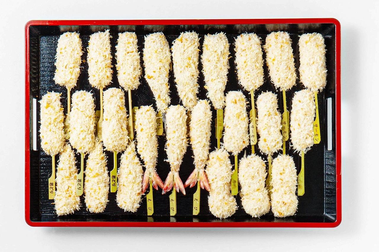 富惣 串揚げ 8種 24本 セット 塩&ソース付き