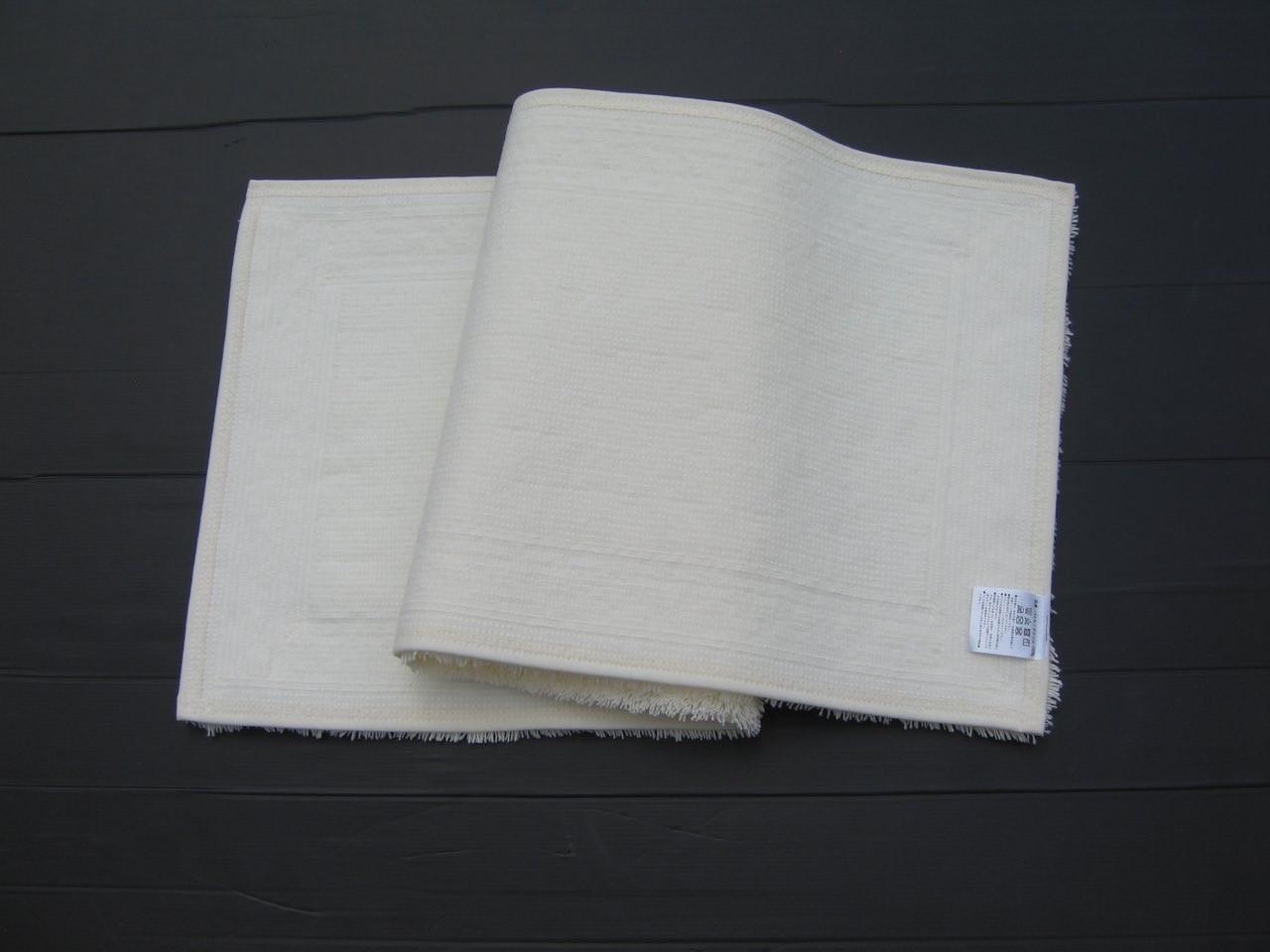 【ホワイト】ボルガキッチンマット小 約45cm×約120cm