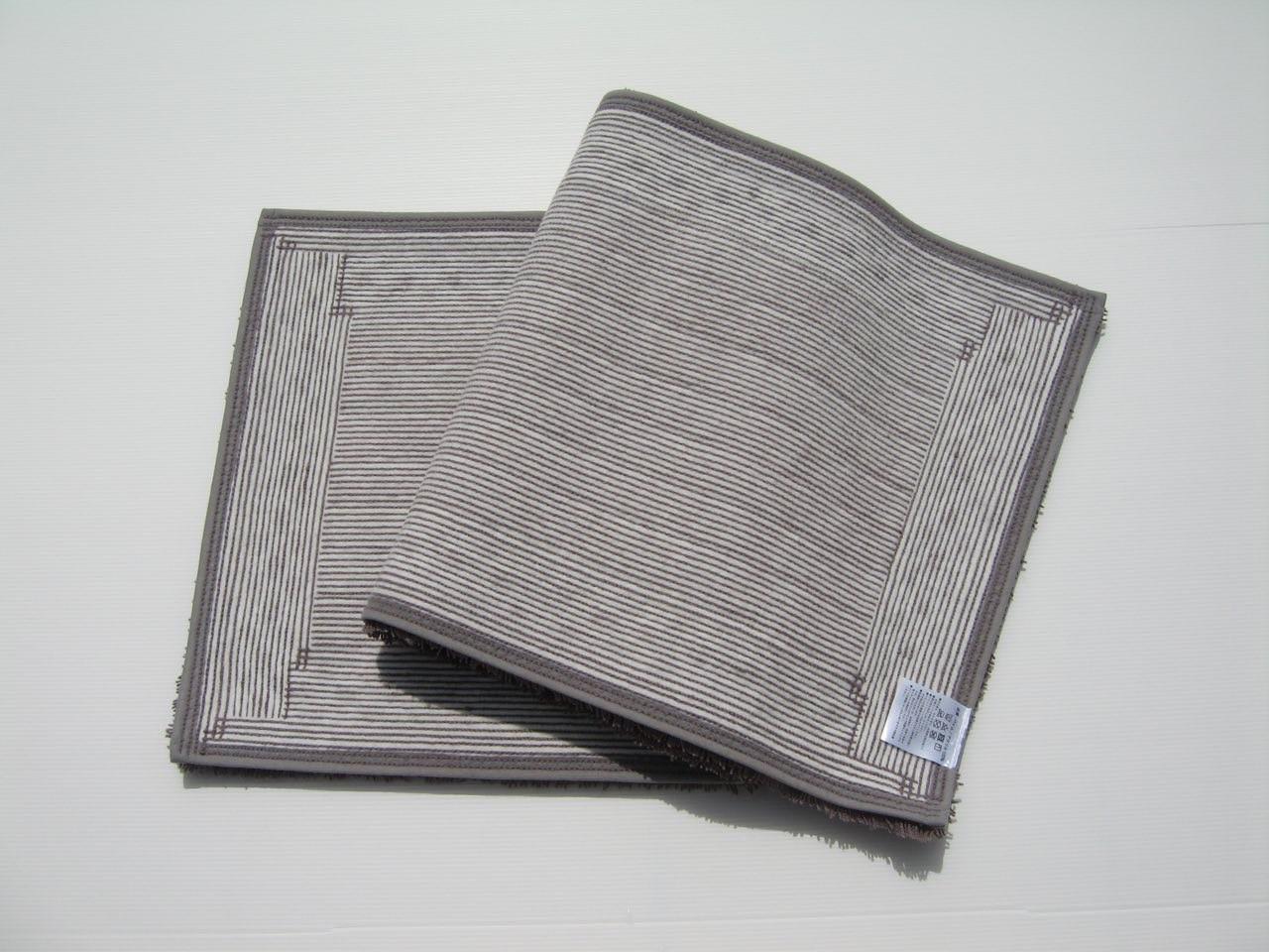 【グレー】ボルガキッチンマット小 約45cm×約120cm