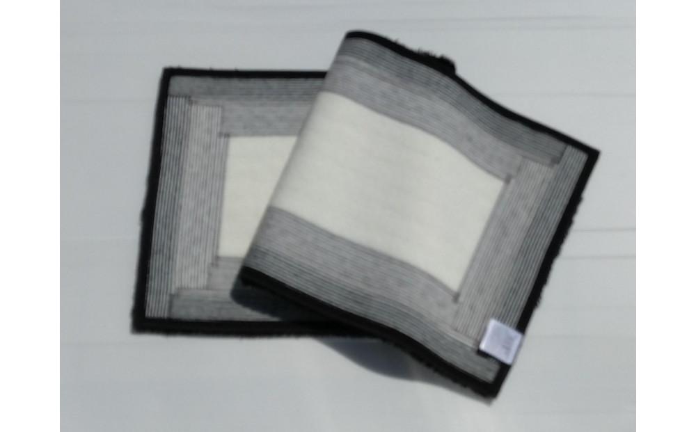 【ホワイト,グレー,ブラック】ボルガキッチンマット小 約45cm×約120cm