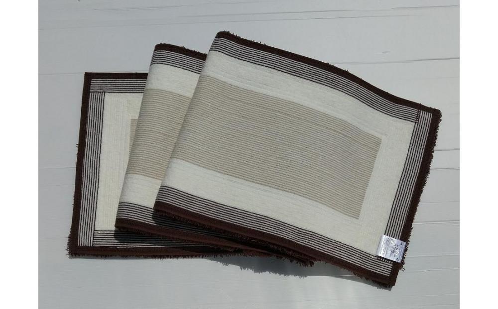 【ベージュ,ホワイト,ブラウン】ボルガキッチンマット大 約45cm×約240cm