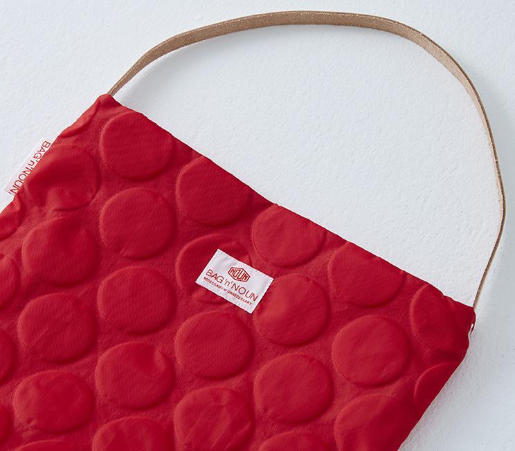 【ふるさと納税】ドット柄がかわいい！バッグンナウンのミニトートバッグ（エクリュー）