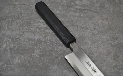 青木刃物製作所「なないろ」正夫 乾漆墨黒 210mm