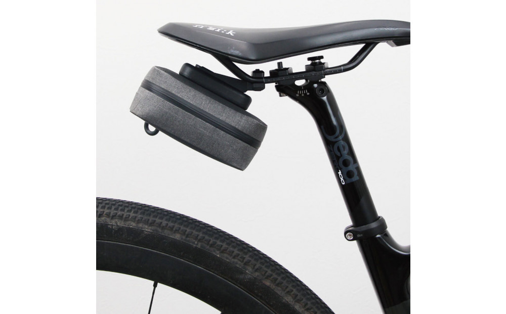 OsmaR250 防水サドルバッグミニ  グレー/ブラック