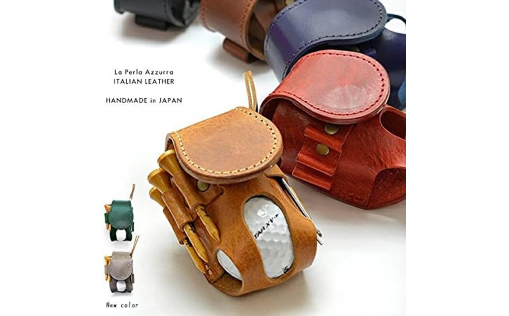 ゴルフボールホルダー【キャメル】