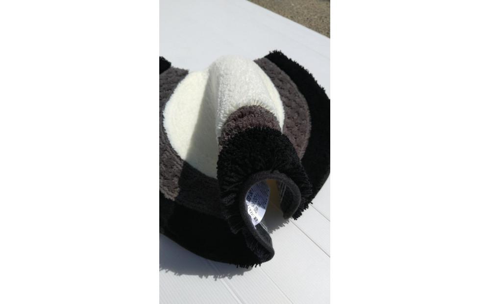 【ホワイト,グレー,ブラック】ボルガトイレマット約60cm丸型