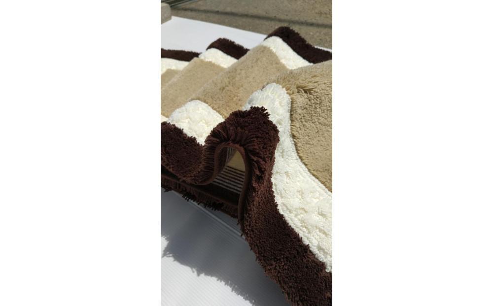 【ベージュ,ホワイト,ブラウン】ボルガキッチンマット大 約45cm×約240cm