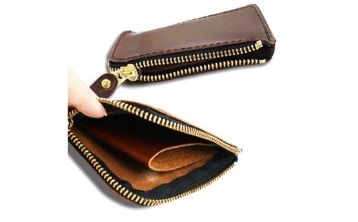 匠 Leather Coincase ダークブラウン