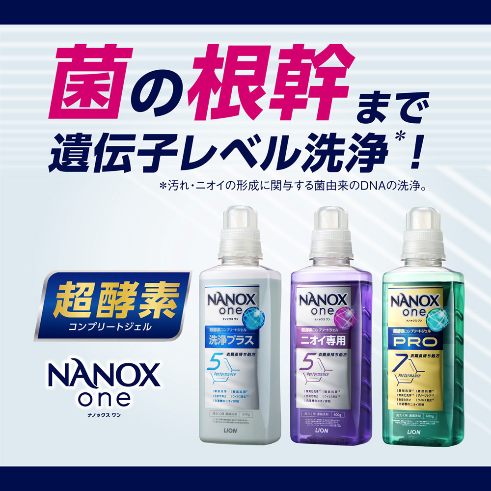 ライオン「NANOXoneニオイ専用」つめかえ用超特大セット(1,080g×6個)