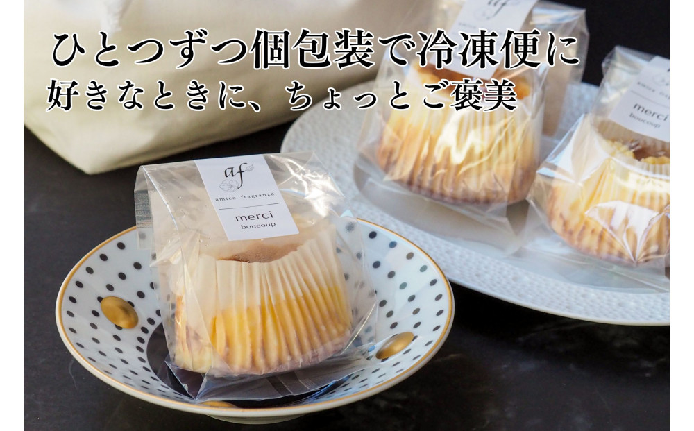 【amica fragranza】バスクチーズケーキセット-冷凍便-