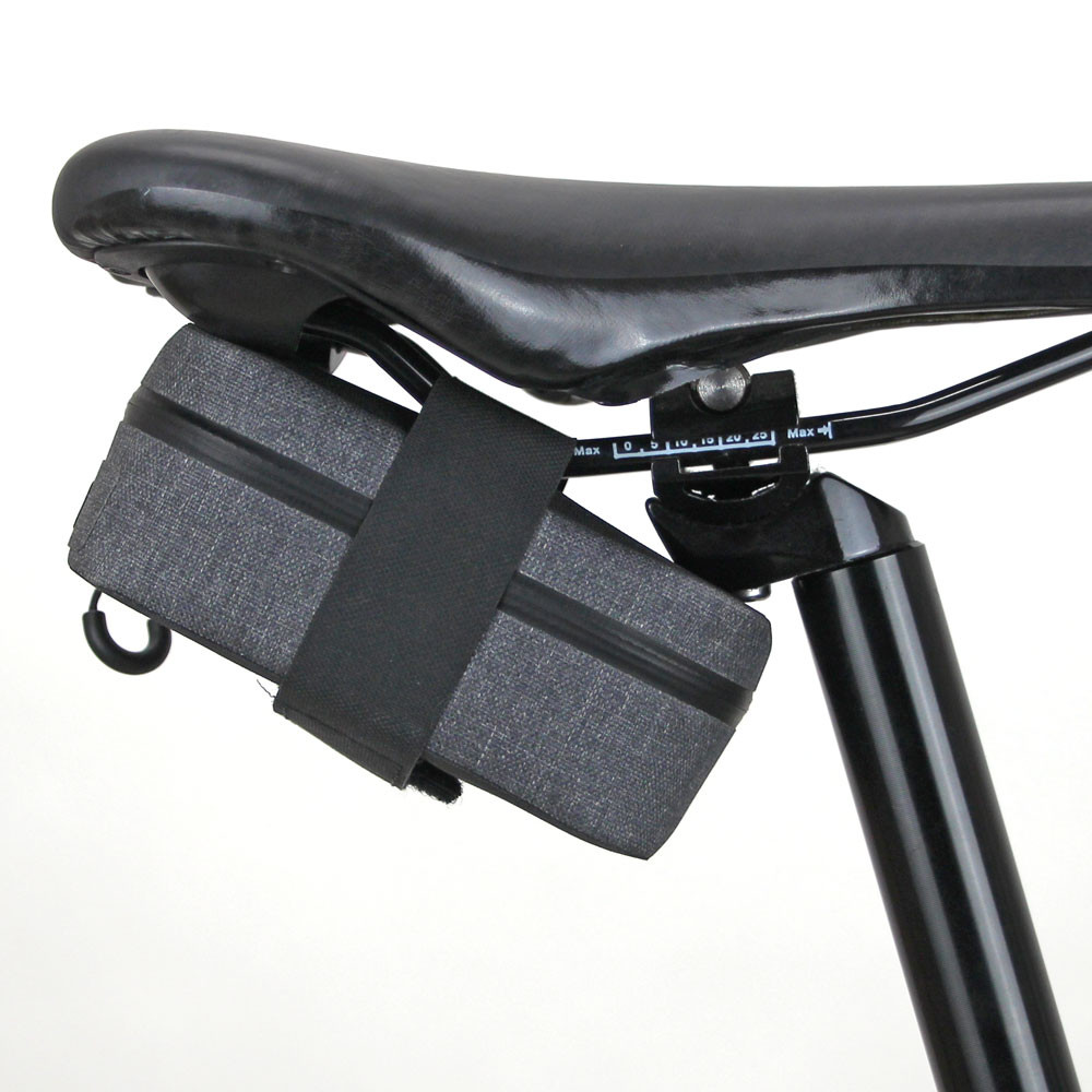 R250 防水サドルバッグミニ  グレー/ブラック